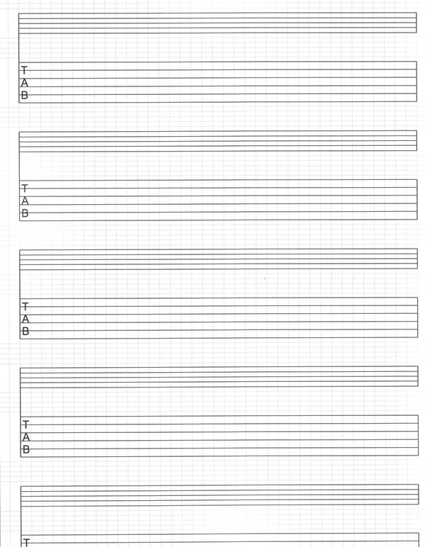 Galerijní obrázek č.1 Zpěvníky a učebnice PUBLIKACE Notový sešit pro kytaru A4