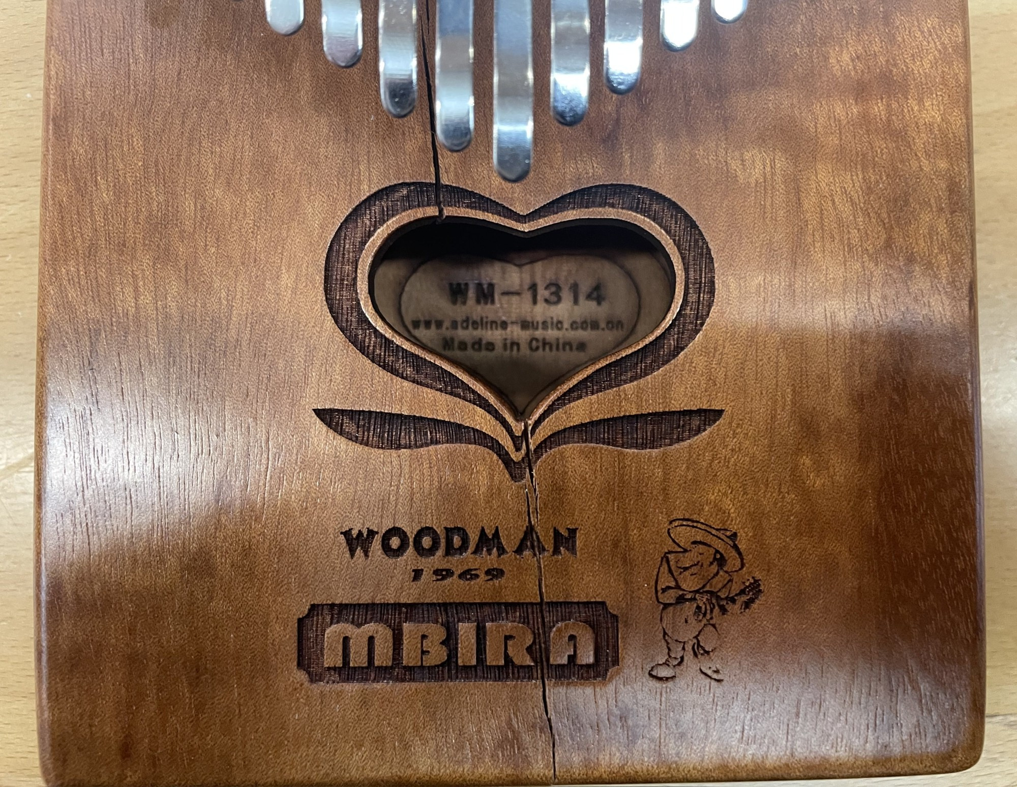 Galerijní obrázek č.7 Perkuse WOODMAN Kalimba MBIRA B-STOCK