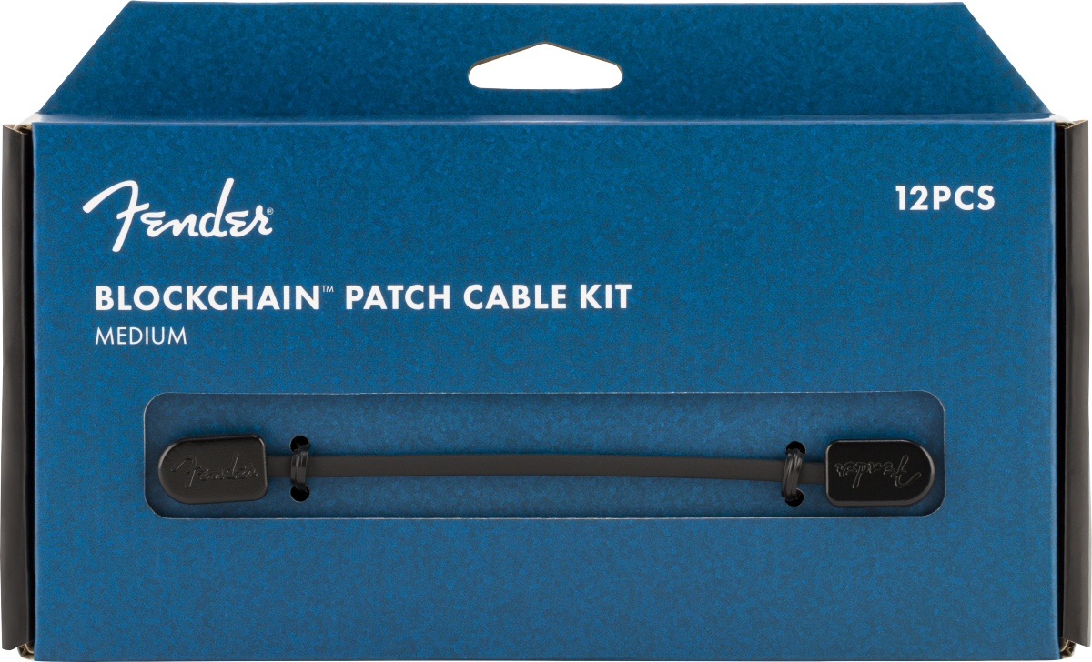 Hlavní obrázek do 1 m FENDER Blockchain Patch Cable Kit, Black, Medium