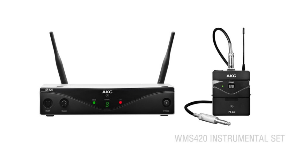 Hlavní obrázek Bezdrátové nástrojové systémy pro kytary a baskytary AKG WMS420 Wireless Instrumental Set A A-Stock