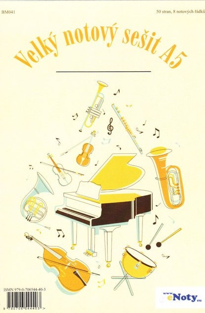 Hlavní obrázek Příslušenství PUBLIKACE Velký notový sešit A5