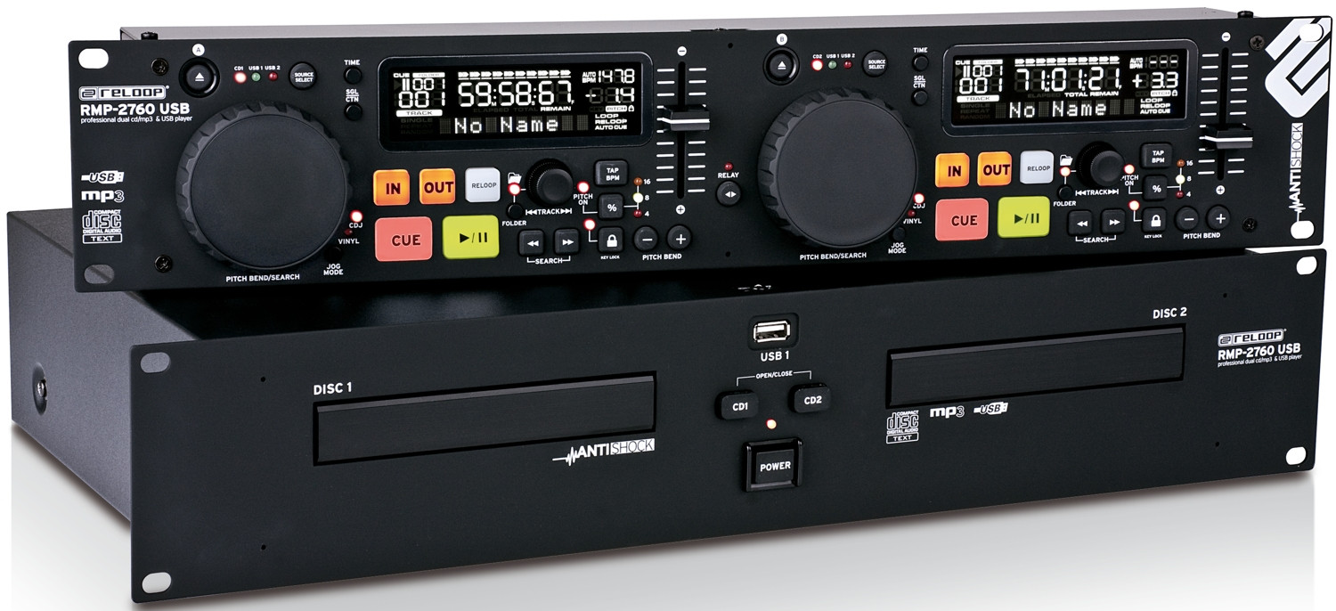 Hlavní obrázek Profesionální CD/DVD/USB/SD/MC přehrávače RELOOP RMP-2760 B USB