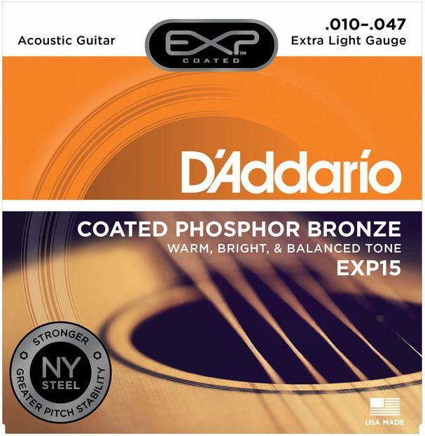 D'ADDARIO EXP15 Phosphor Bronze Extra Light - .010 - .047