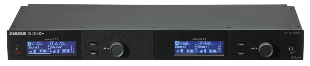 Hlavní obrázek Samostatné přijímače k bezdrátovým systémům SHURE SLXD4QDAN+E-G65