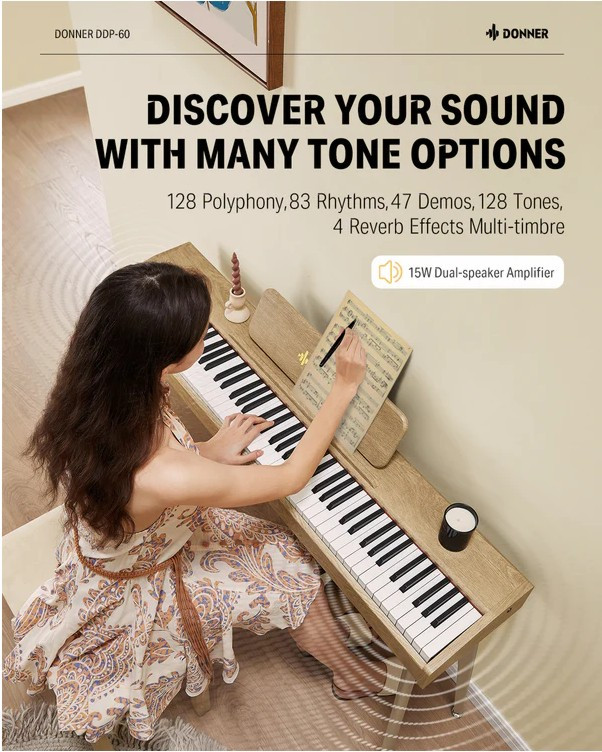 Galerijní obrázek č.14 Digitální piana DONNER DDP-60