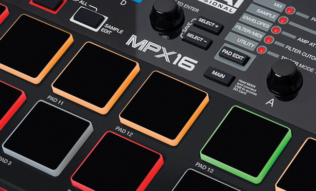 Galerijní obrázek č.1 DJ kontrolery AKAI MPX16