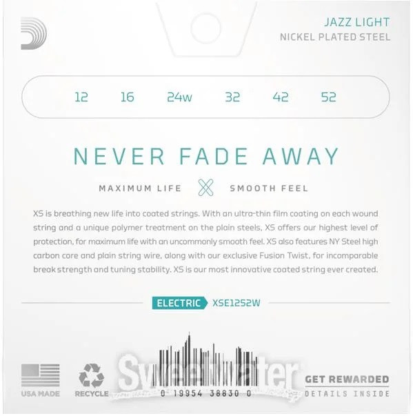 Galerijní obrázek č.1 Tvrdost .012 D'ADDARIO XSE1252W