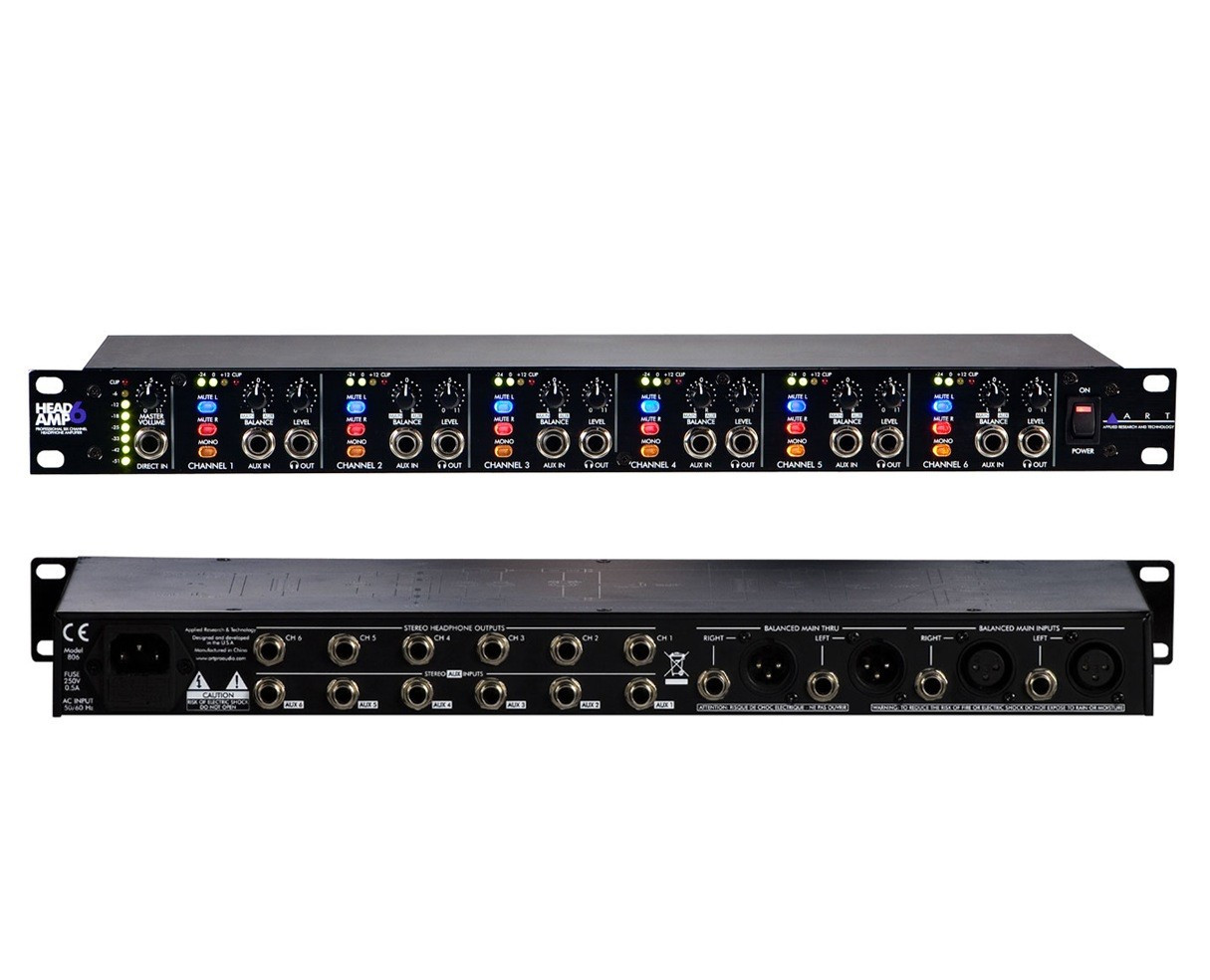 Hlavní obrázek Sluchátkové zesilovače a distributory ART Headamp6 B-Stock