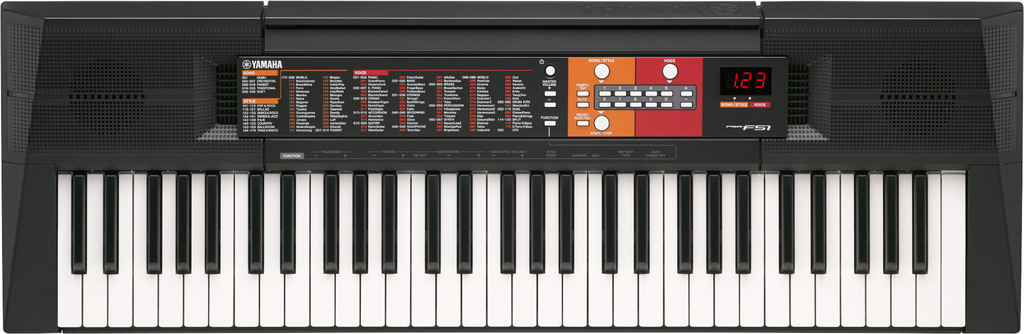 Hlavní obrázek Keyboardy bez dynamiky YAMAHA PSR-F51