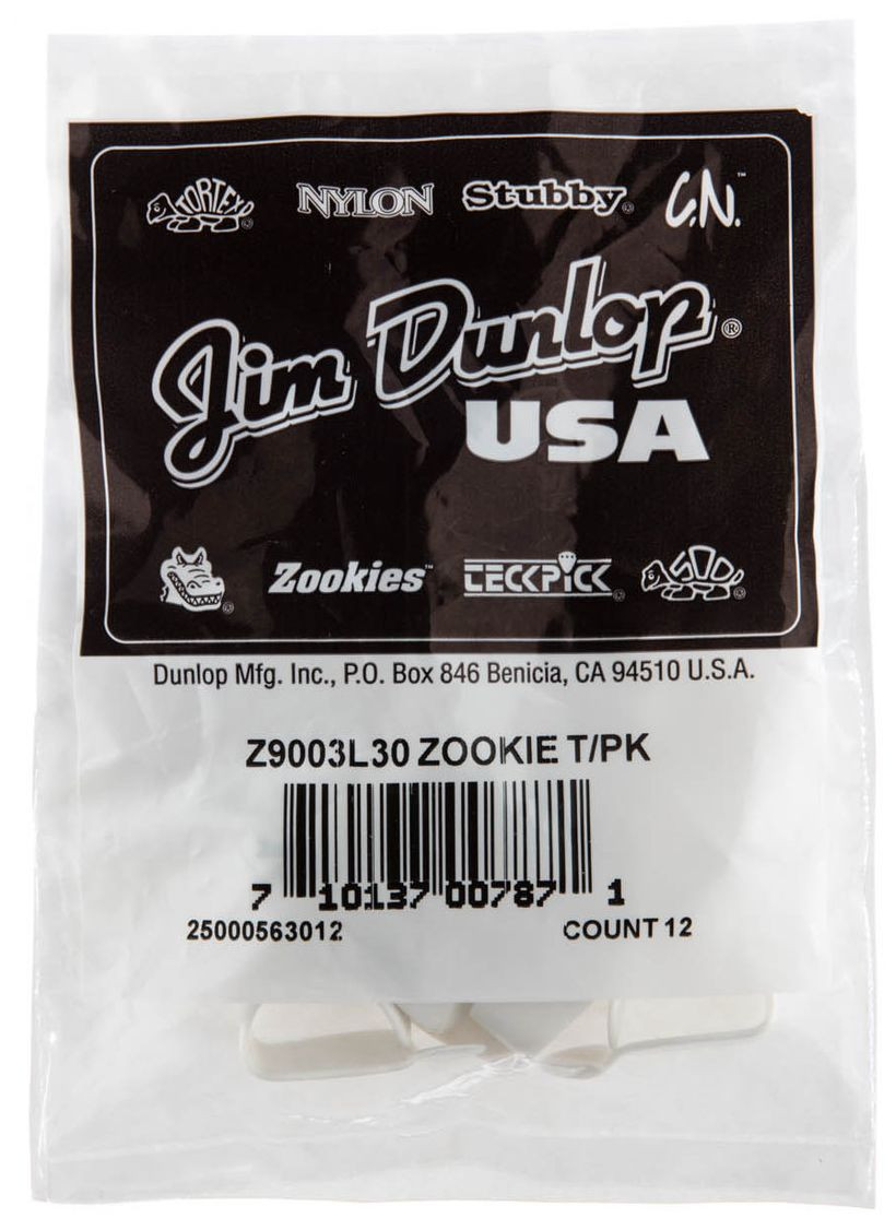 Galerijní obrázek č.1 Prstýnky DUNLOP Zookies Large Thumbpicks 30 Degree Angle