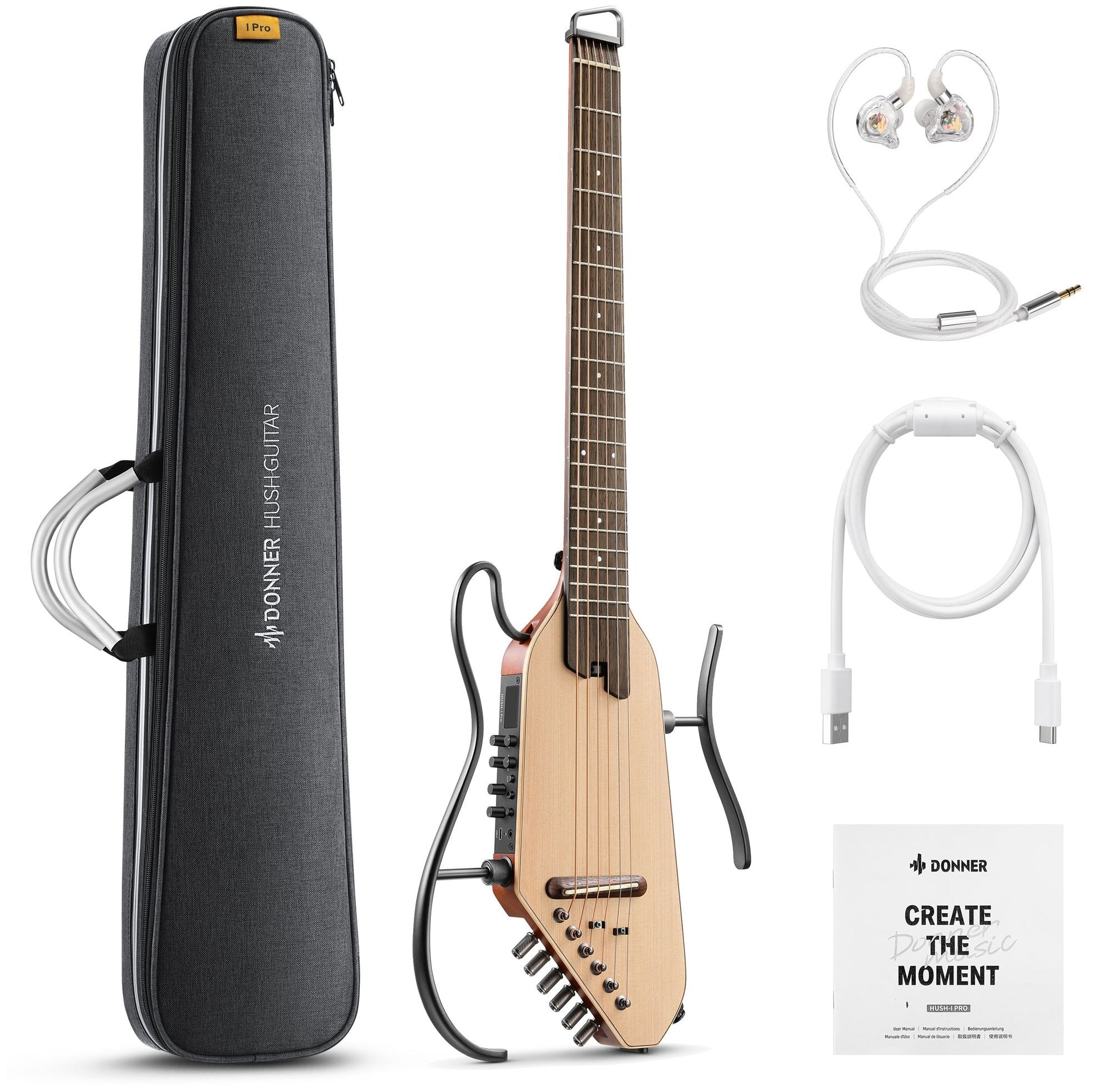 Hlavní obrázek Elektrické sety DONNER HUSH-I PRO SET - Natural