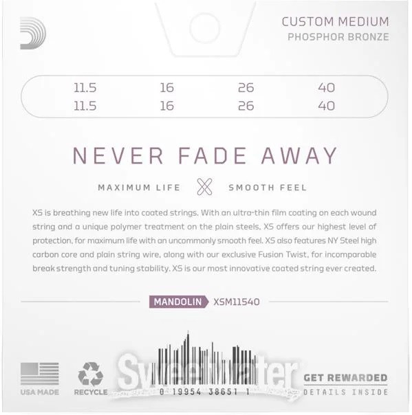 Galerijní obrázek č.1 Pro mandolíny D'ADDARIO XSM11540