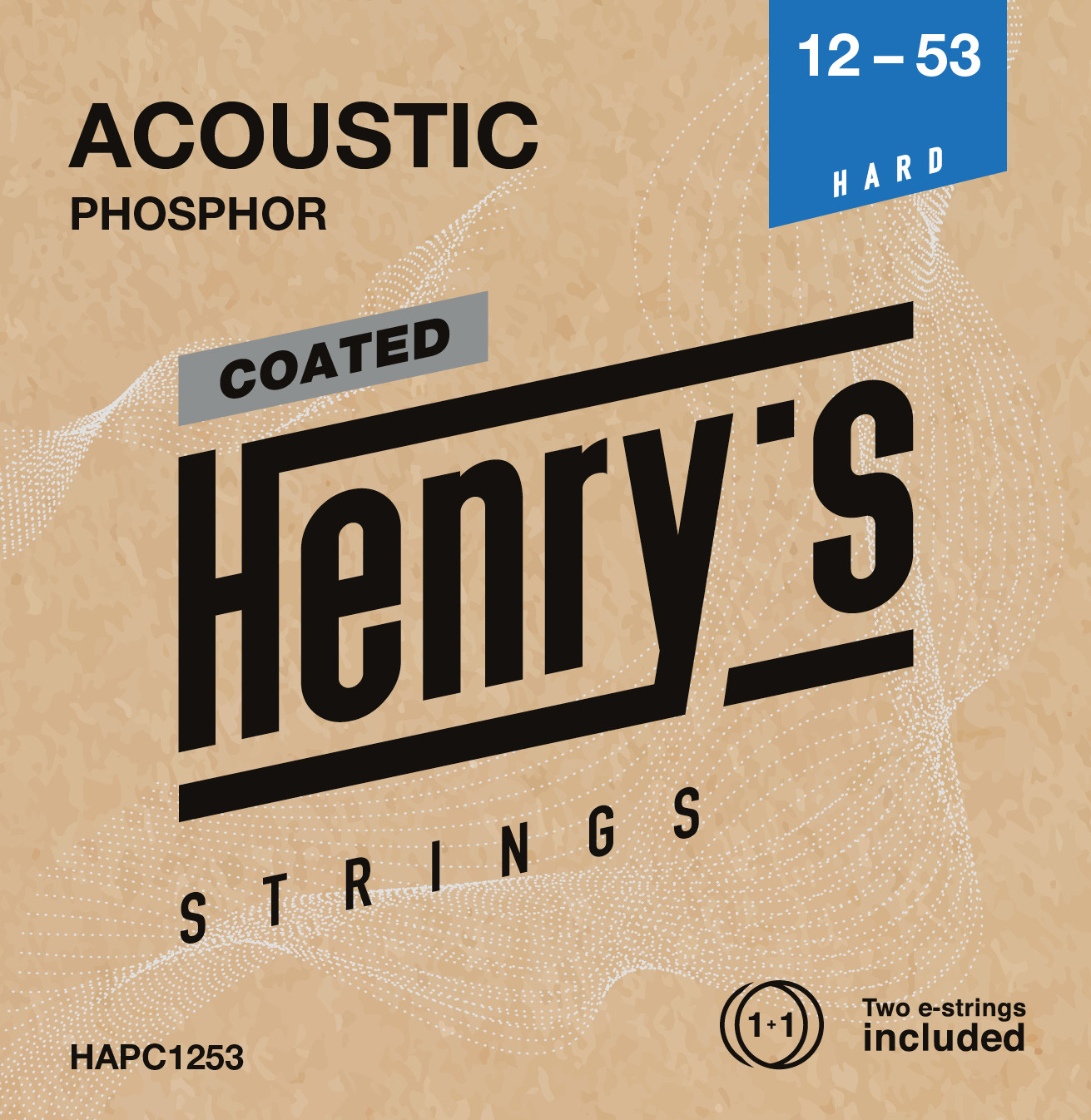 Hlavní obrázek Tvrdost .012 HENRY`S STRINGS HAPC1253 Coated Acoustic Phosphor - 012“ - 053”