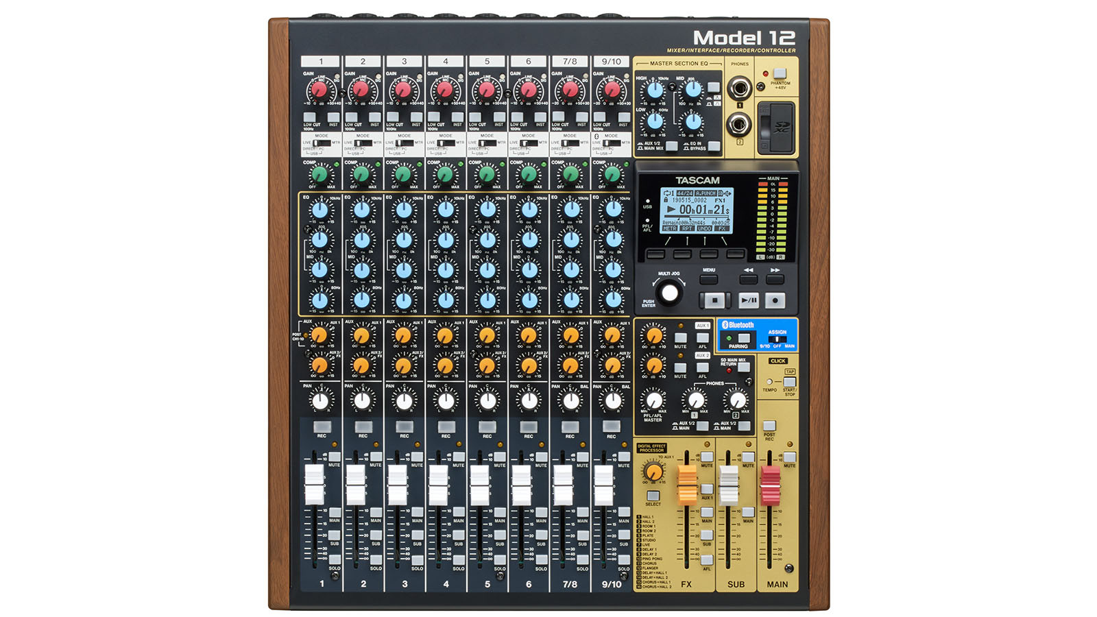 Galerijní obrázek č.3 Mixážní pulty s efektem TASCAM Model 12