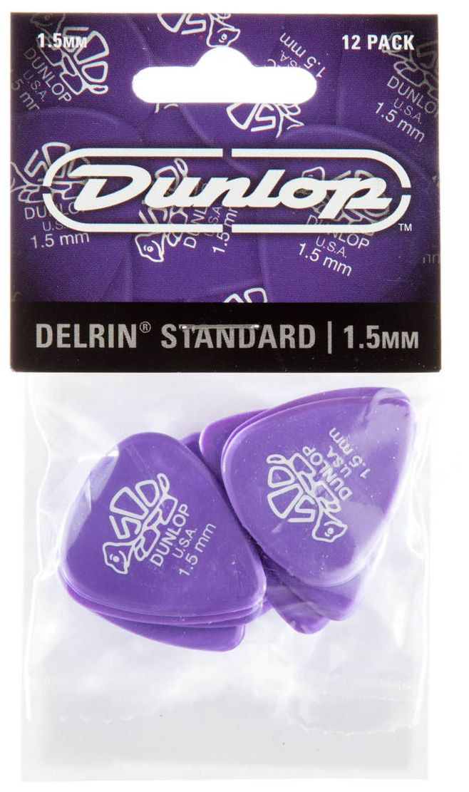 Galerijní obrázek č.2 Tvrdost do 2.0 DUNLOP Delrin 500 Pick 1,5mm - 12 ks
