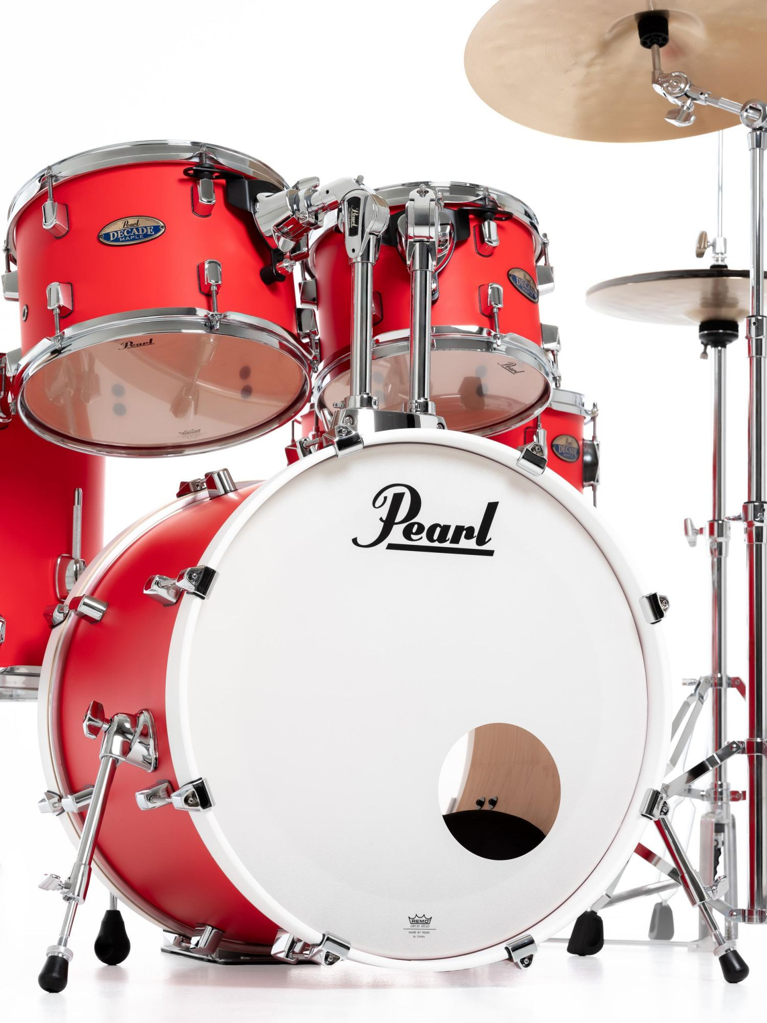 Galerijní obrázek č.6 20“; 10“, 12“; 14“ PEARL DMP905/C899 Decade Maple - Matte Racing Red