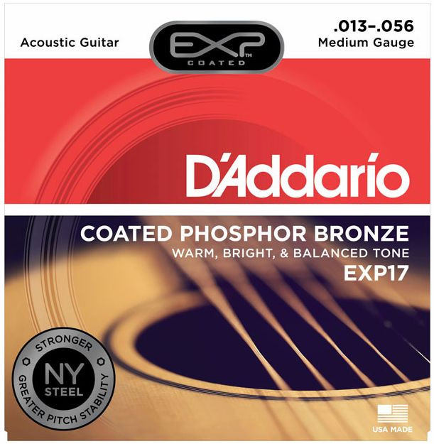 Hlavní obrázek Tvrdost .013 D'ADDARIO EXP17 Phosphor Bronze - .013 - .056