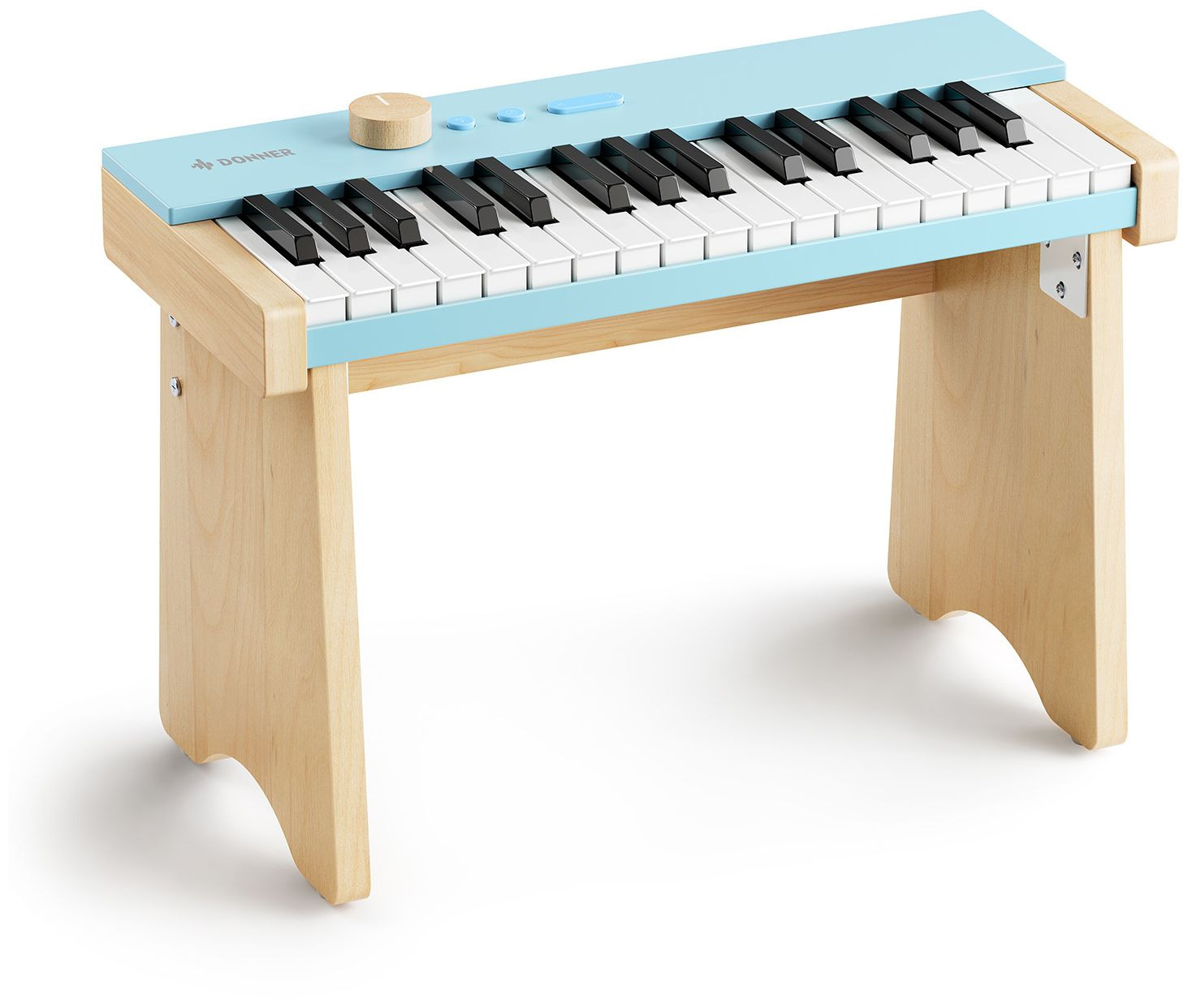 Galerijní obrázek č.1 Dětské keyboardy DONNER KIDO V-10 Mini Digital Keyboard 32 keys Light Blue with Stand