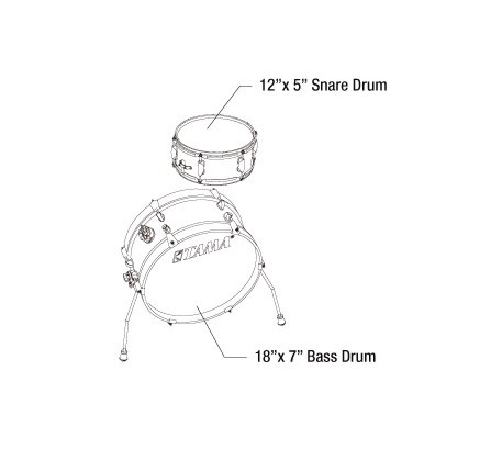 Galerijní obrázek č.5 Jiné konfigurace TAMA LJK28S-CPM Club-JAM Mini - Candy Apple Mist