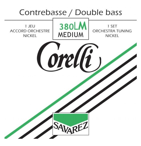 Hlavní obrázek Struny SAVAREZ 380LM Corelli Double Bass Nickel Orchestra Set - Medium