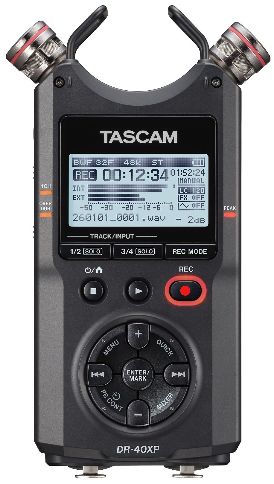 Galerijní obrázek č.2 Stereo rekordéry přenosné TASCAM DR-40XP