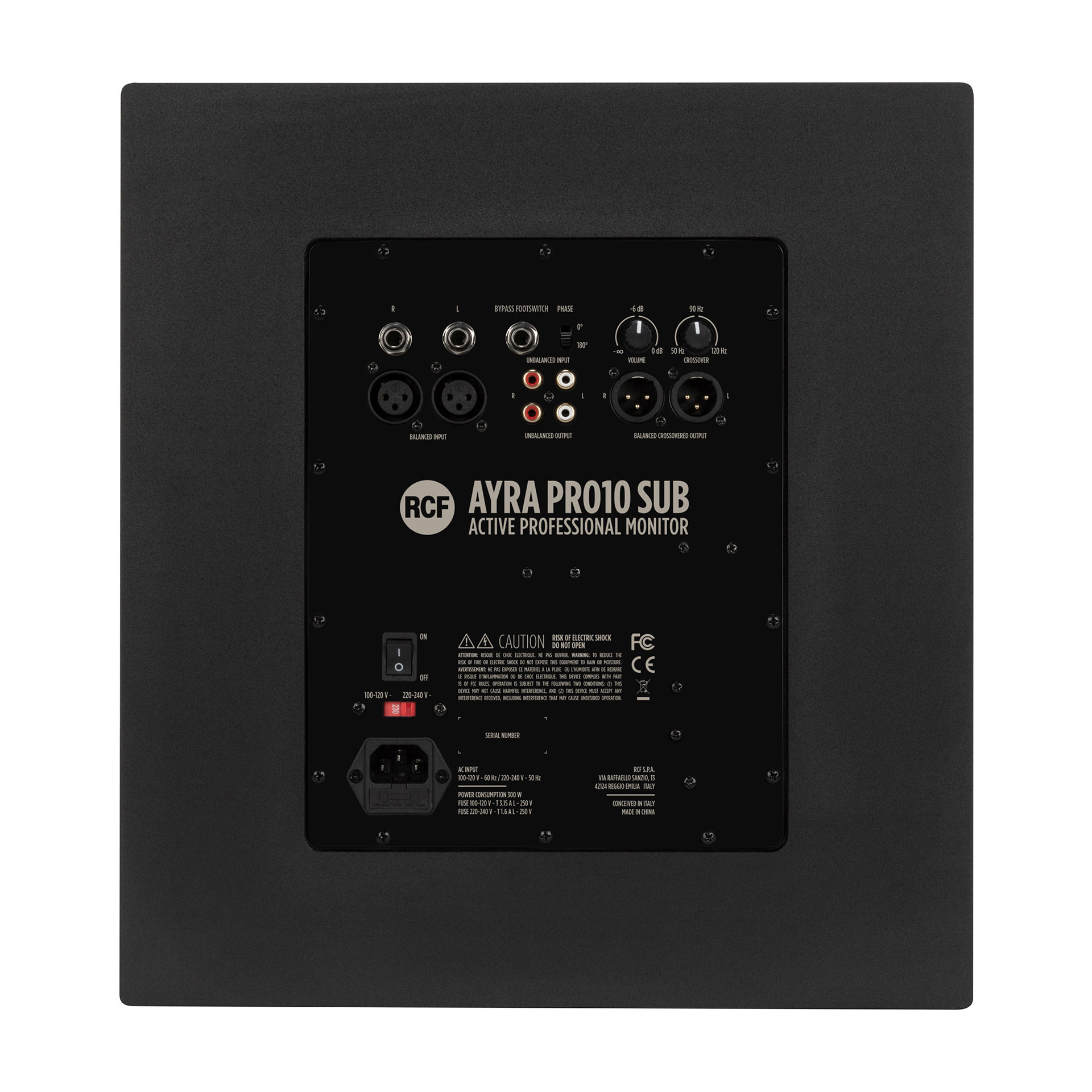 Galerijní obrázek č.3 Aktivní studiové subwoofery RCF AYRA PRO10 SUB B stock