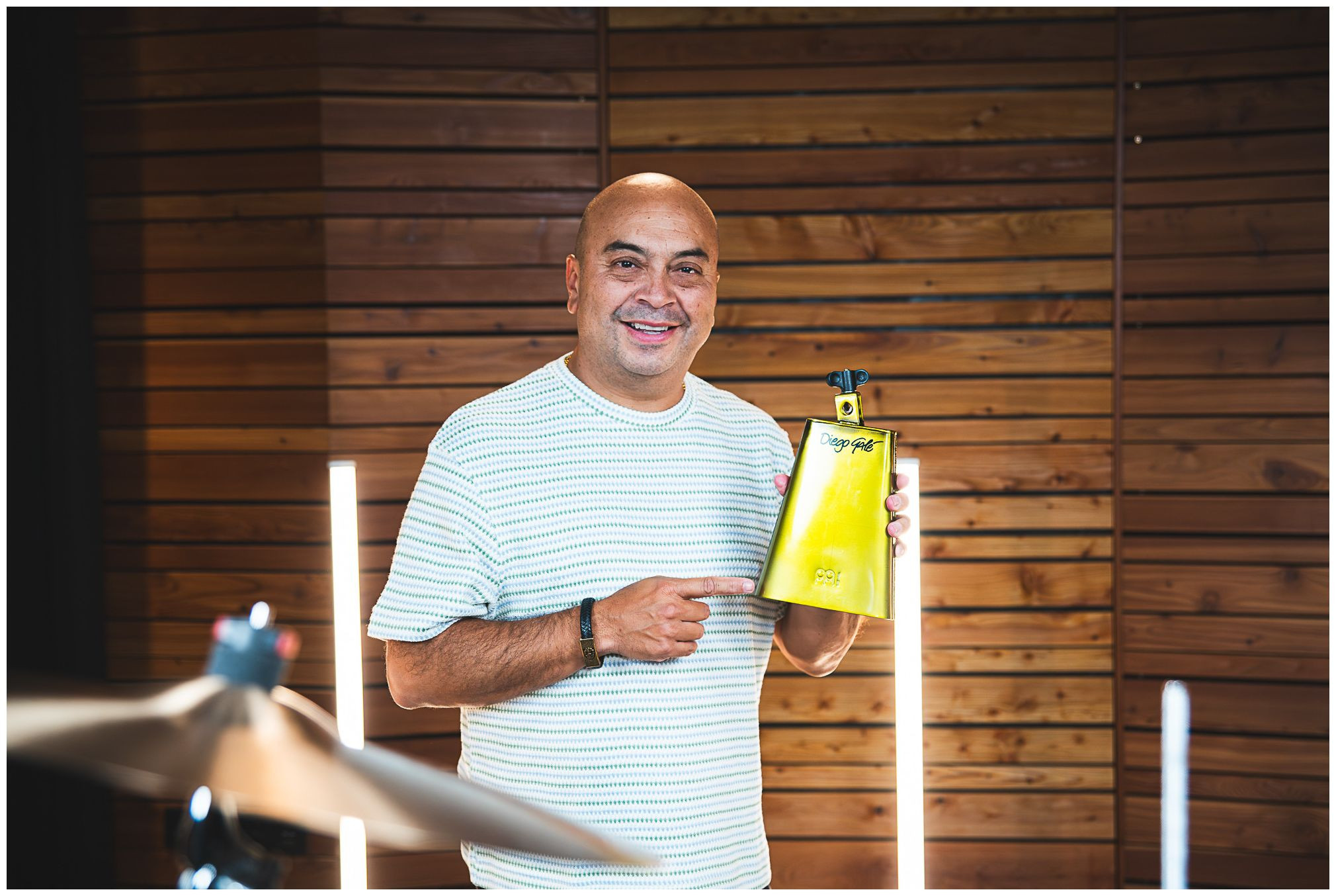 Galerijní obrázek č.3 Cowbells MEINL DG-RTB Diego Galé Signature Royal Timbale Cowbell 8” - Royal Gold