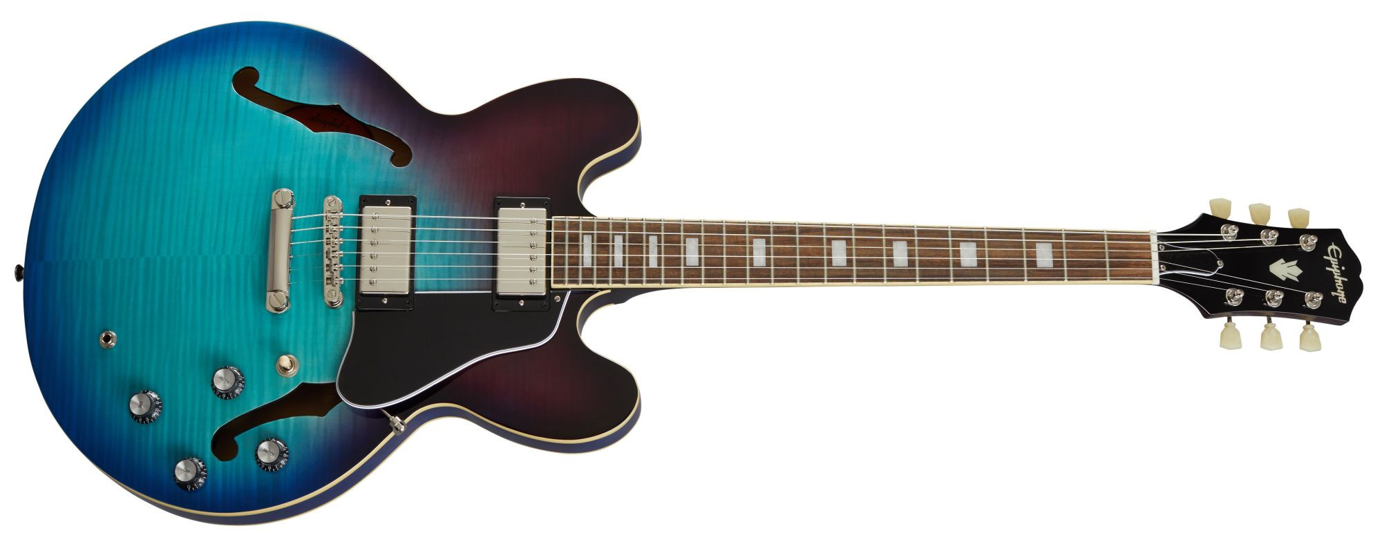 Hlavní obrázek Semiakustické a jazzové EPIPHONE ES-335 Figured - Blueberry Burst