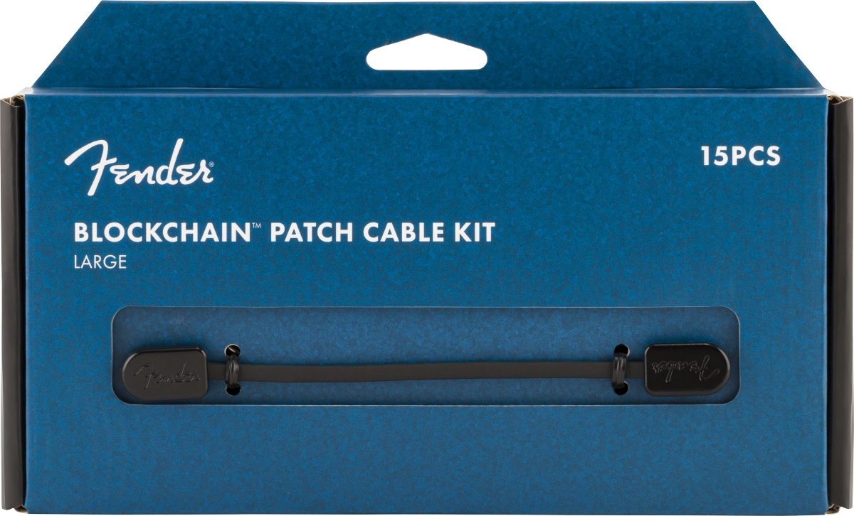 Hlavní obrázek do 1 m FENDER Blockchain Patch Cable Kit, Black, Large