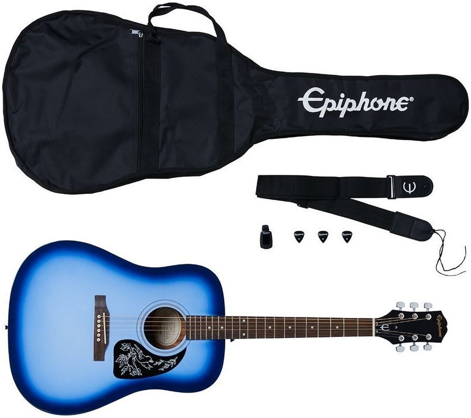Hlavní obrázek Akustické sety EPIPHONE Starling Acoustic Guitar Player Pack - Starlight Blue