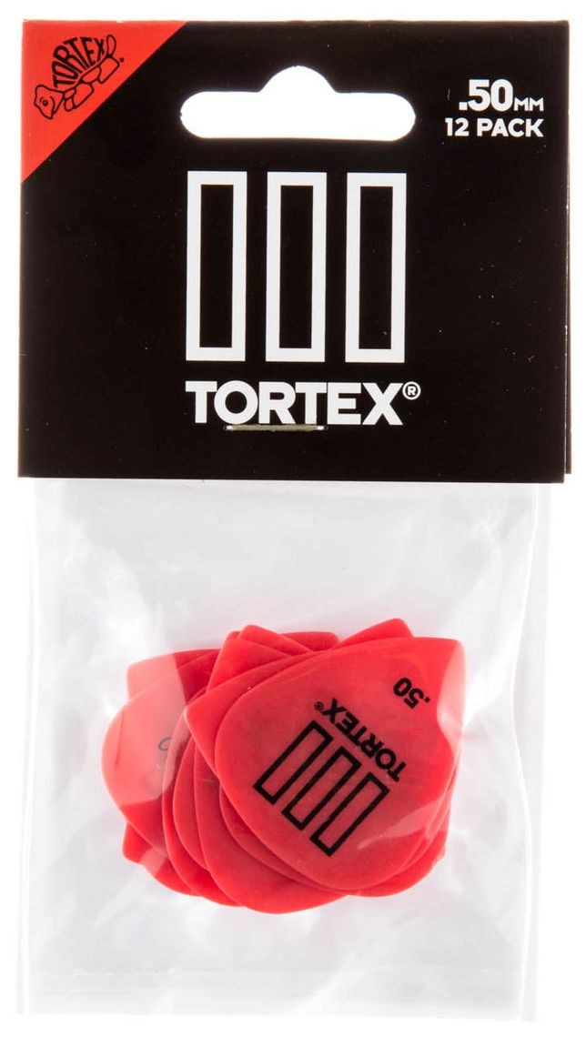 Galerijní obrázek č.2 Tvrdost do 0.70 DUNLOP Tortex TIII Pick .50mm - 12ks