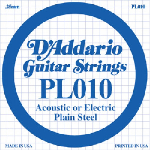 Hlavní obrázek Ostatní struny pro elektrickou kytaru D'ADDARIO PL010