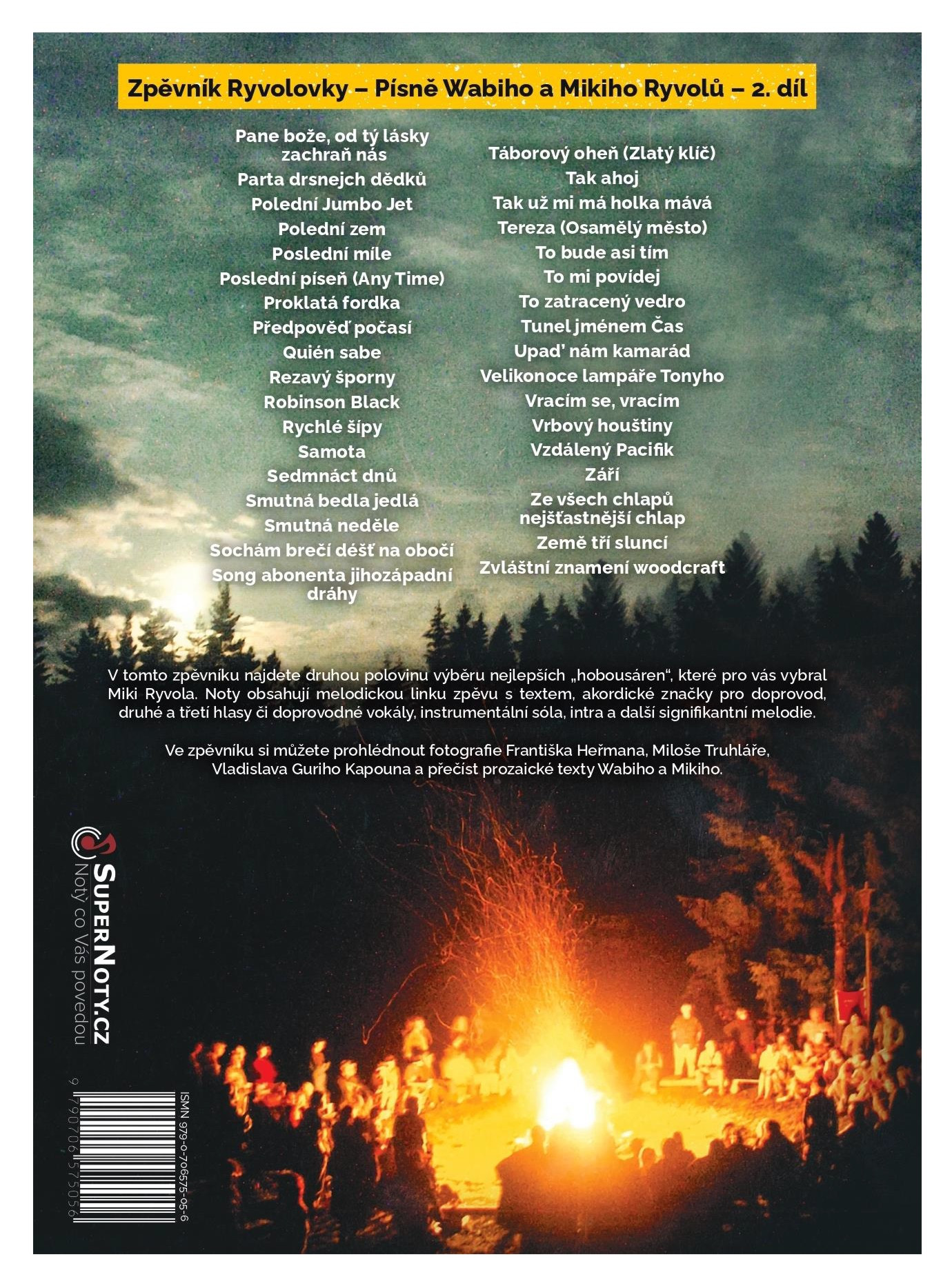 Galerijní obrázek č.1 Zpěvníky a učebnice PUBLIKACE Zpěvník Ryvolovky - Písně Wabiho a Mikiho Ryvolů - 2. díl