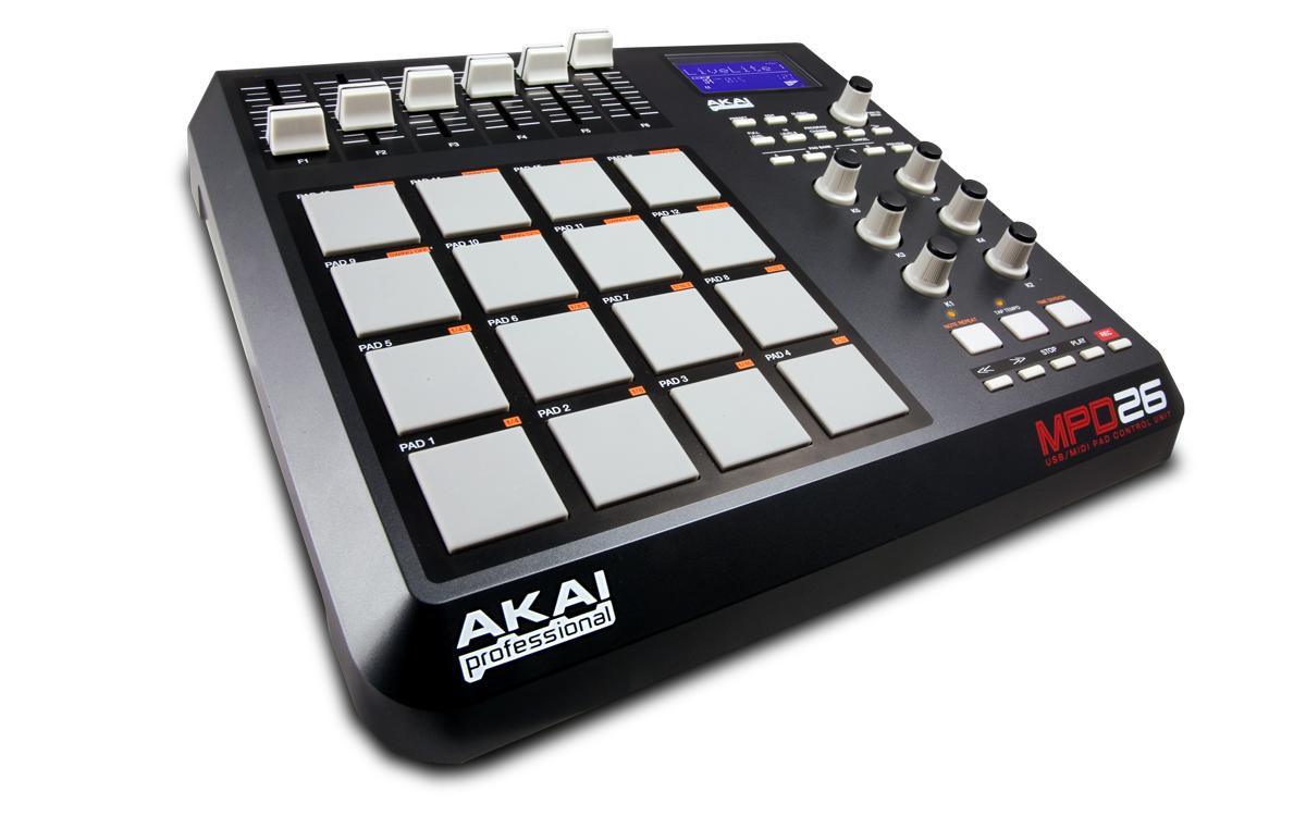 Hlavní obrázek DAW kontrolery AKAI MPD26, USB MIDI ovladač
