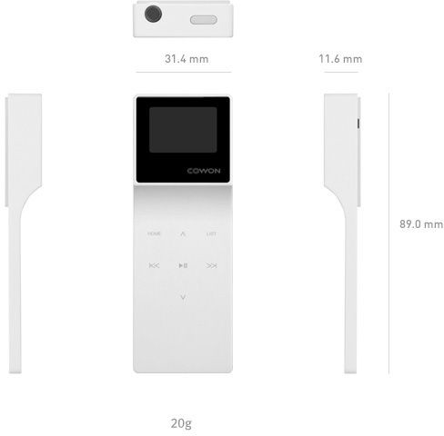 Galerijní obrázek č.4 Přenosné přehrávače a projektory COWON iAudio E3 8GB White