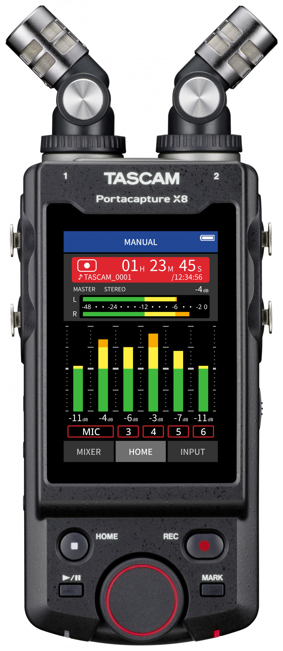 Galerijní obrázek č.1 Vícestopé rekordéry přenosné TASCAM Portacapture X8