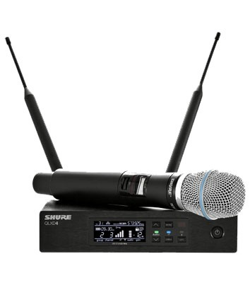 Hlavní obrázek S ručním mikrofonem SHURE QLXD24/B87A G51 470 - 534 MHz