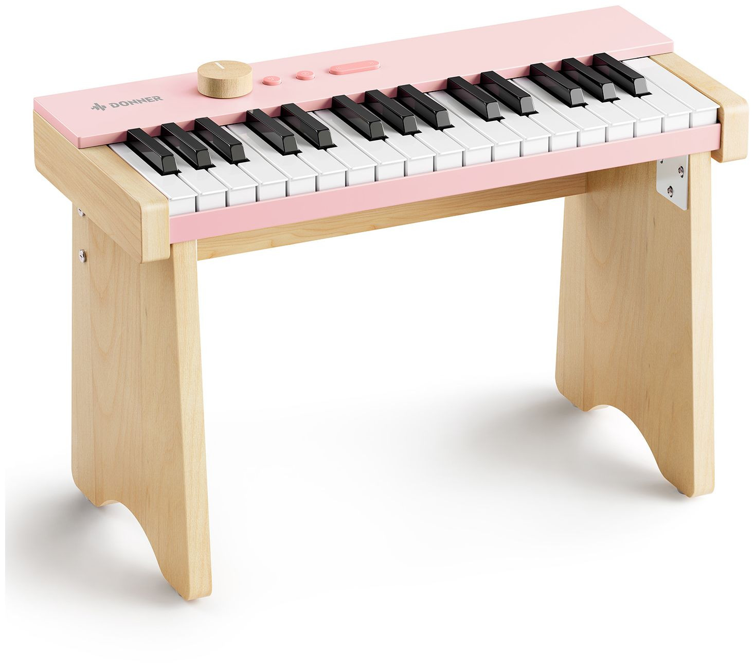 Hlavní obrázek Dětské keyboardy DONNER KIDO V-10 Mini Digital Keyboard 32 keys Light Pink with Stand