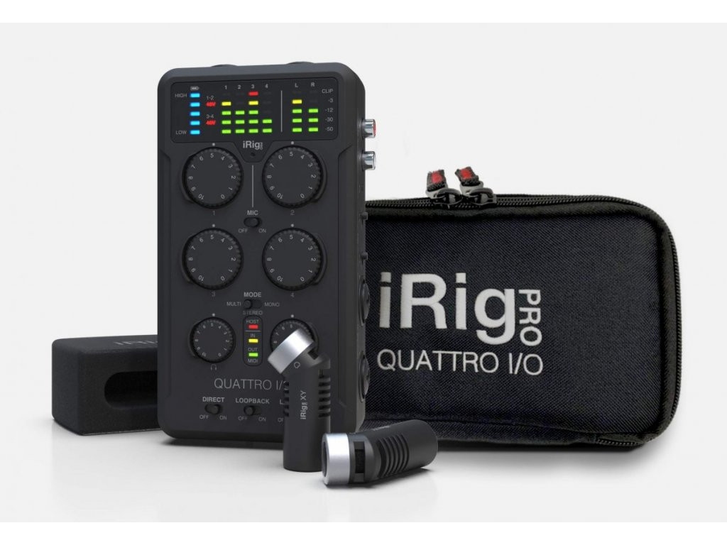 Hlavní obrázek USB zvukové karty IK MULTIMEDIA iRig PRO Quattro I/O Deluxe