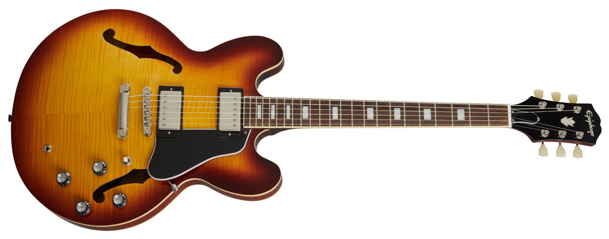 Hlavní obrázek Semiakustické a jazzové EPIPHONE ES-335 Figured - Raspberry Tea Burst
