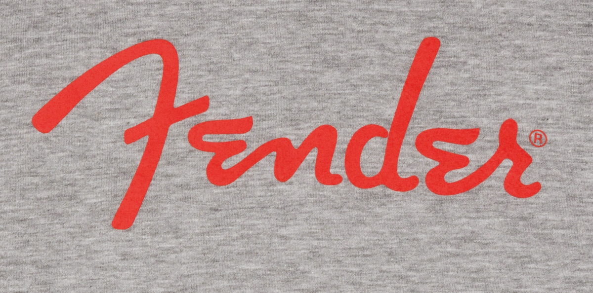 Galerijní obrázek č.1 Oblečení a dárkové předměty FENDER Spaghetti Logo L/S T-Shirt, Heather Gray, XL