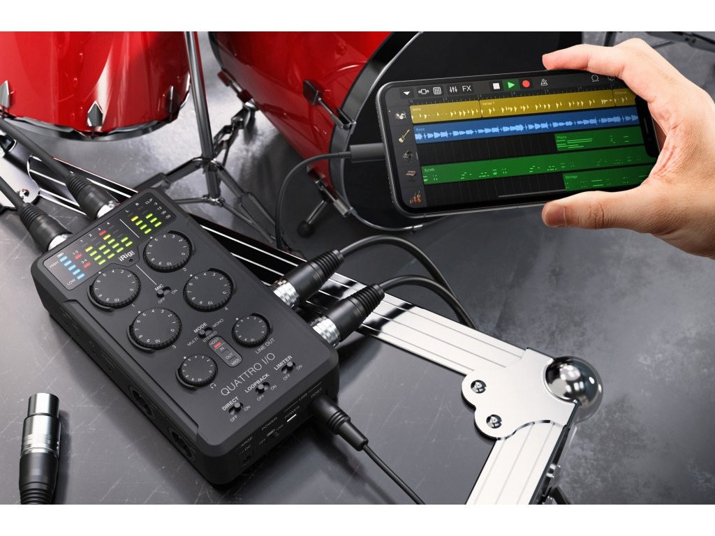 Galerijní obrázek č.6 USB zvukové karty IK MULTIMEDIA iRig PRO Quattro I/O