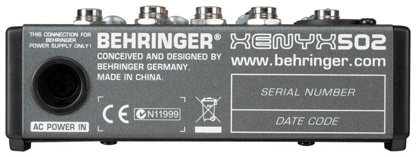 Galerijní obrázek č.1 Mixážní pulty bez efektu BEHRINGER XENYX 502