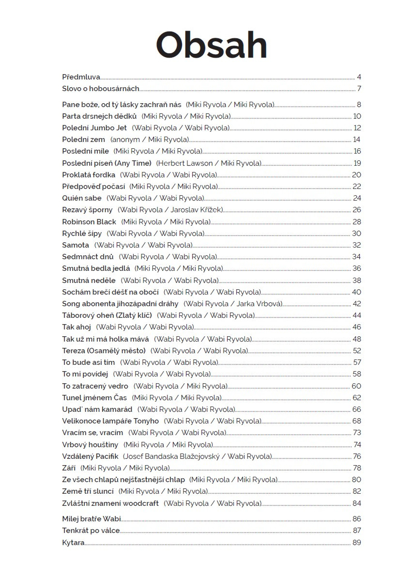 Galerijní obrázek č.2 Zpěvníky a učebnice PUBLIKACE Zpěvník Ryvolovky - Písně Wabiho a Mikiho Ryvolů - 2. díl