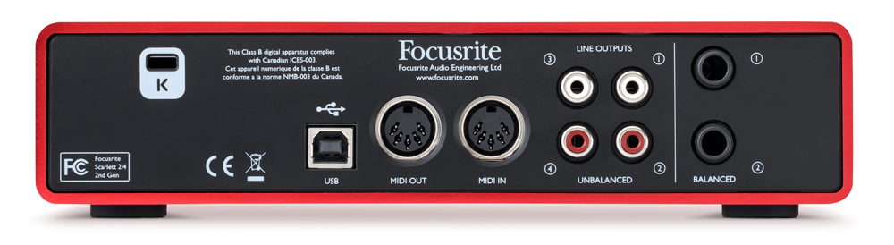 Galerijní obrázek č.2 USB zvukové karty FOCUSRITE Scarlett 2i4 2nd Gen
