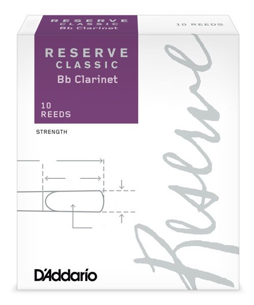 Hlavní obrázek Bb klarinet RICO DCT1020 Reserve Classic - Bb Clarinet Reeds 2.0 - 10 Box
