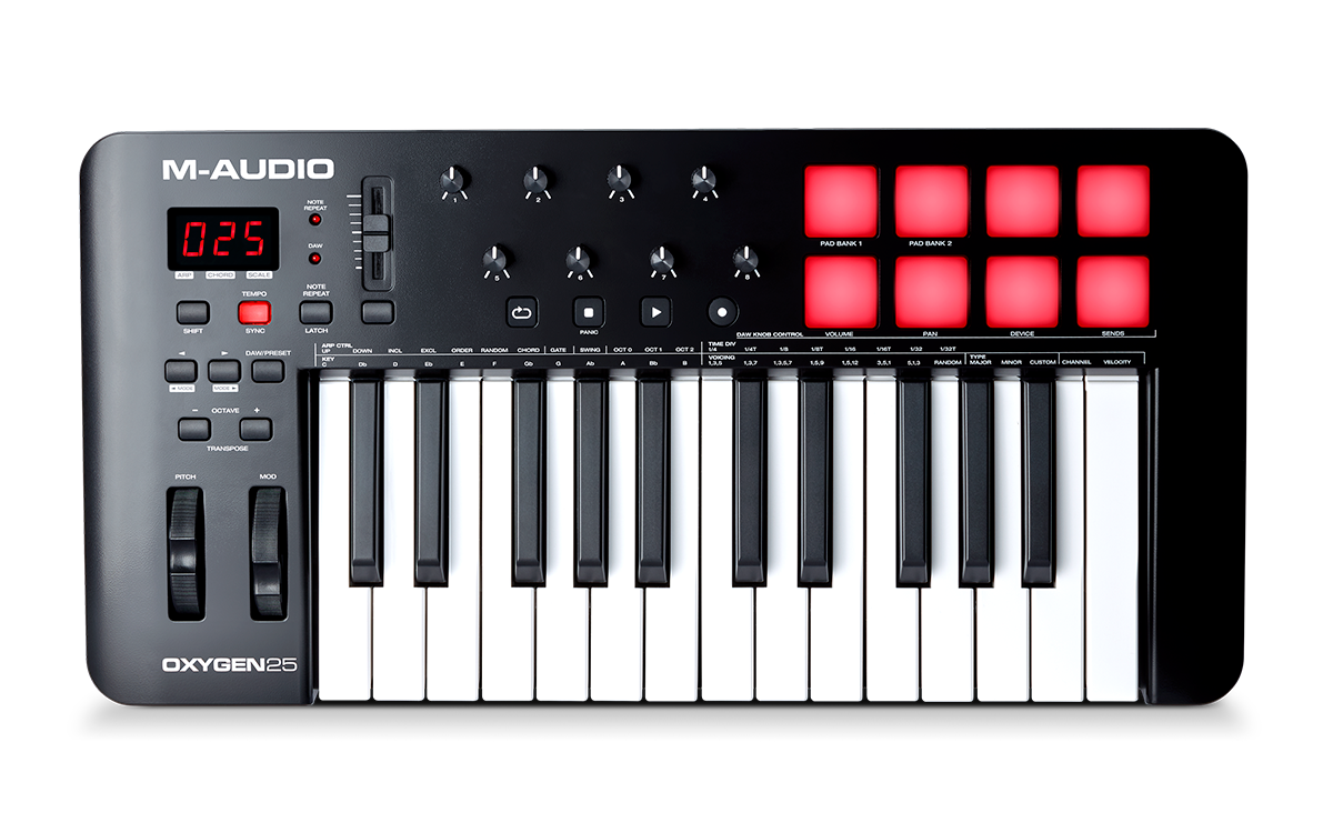 Hlavní obrázek MIDI keyboardy M-AUDIO Oxygen 25 MKV