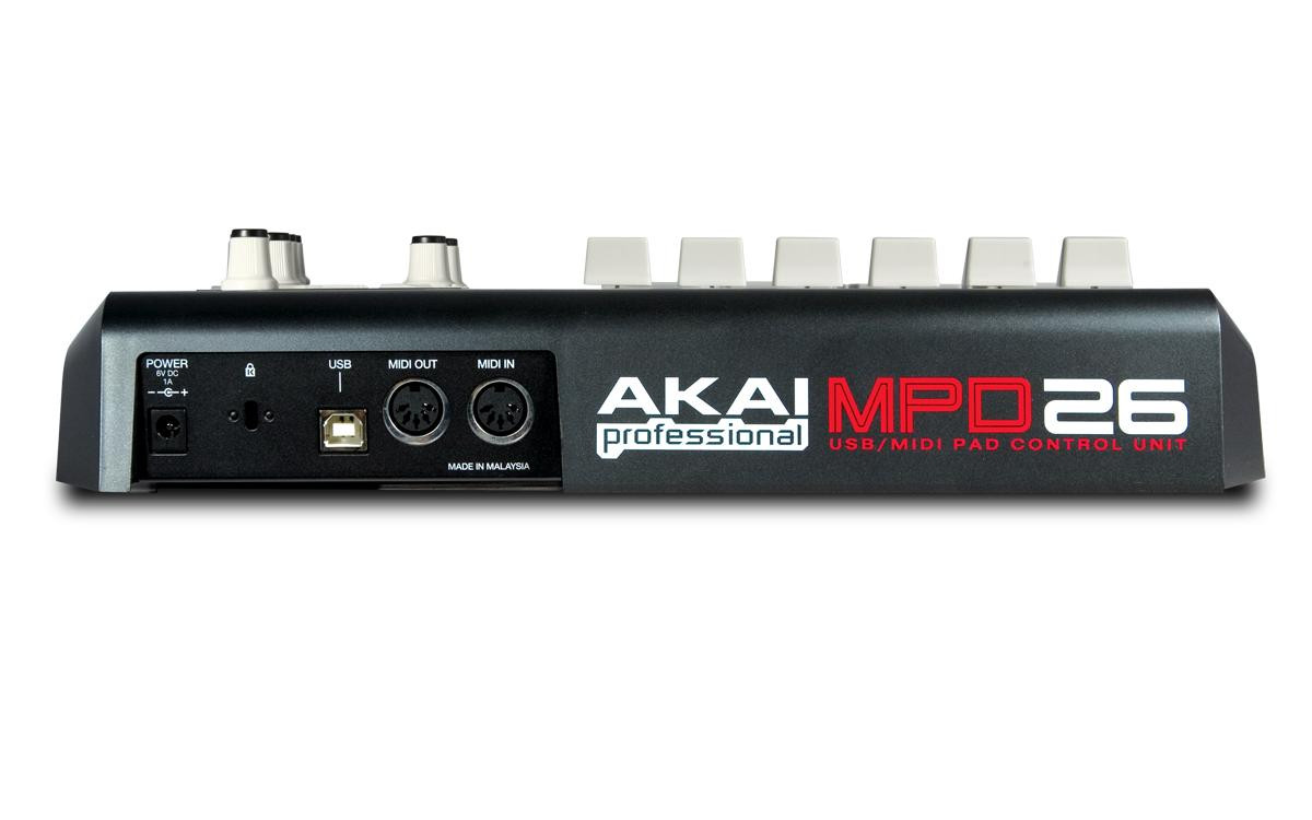 Galerijní obrázek č.2 DAW kontrolery AKAI MPD26, USB MIDI ovladač