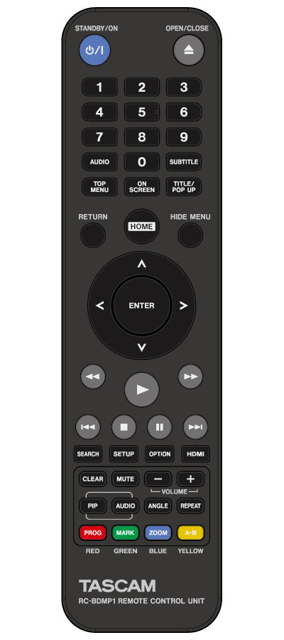 Galerijní obrázek č.2 Profesionální CD/DVD/USB/SD/MC přehrávače TASCAM BD-MP1