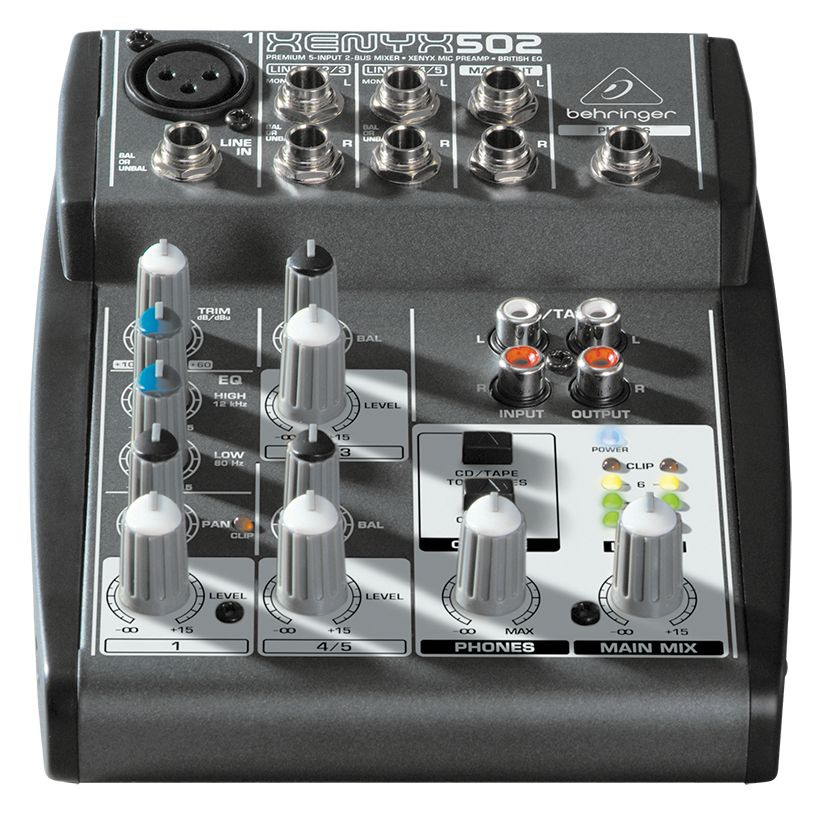 Hlavní obrázek Mixážní pulty bez efektu BEHRINGER XENYX 502